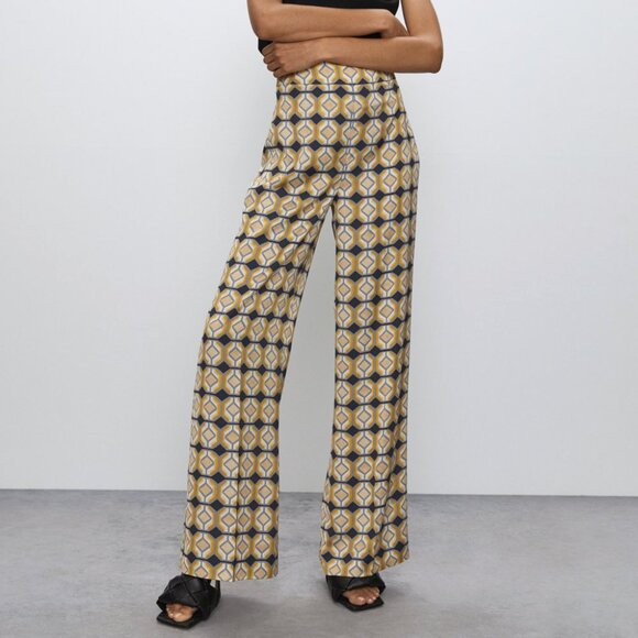 Aritzia Babaton Lincoln Pants Women's Size 2 Wide Leg Bohemian Retro - Picture 10 of 10